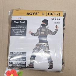 NEW Navy Seal Costume Size Boy L (10-12).
