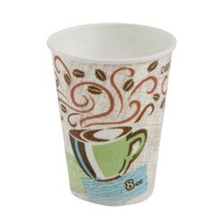 Dixie PerfecTouch Insulated Paper Hot Cups, 8 oz., Coffee Haze, 500/Carton $40/box