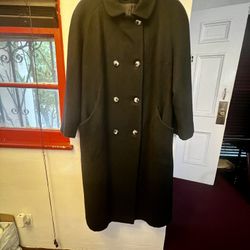 Womens’ Wool Coat -XL - Black (NEGOTIABLE)