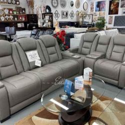 The Man-Den Gray Power Reclining Sofa And Loveseat
Ashley Furniture$10 Down Payment And Financing Available