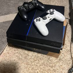 PS4 + 2 Controllers – Broken HDMI – Fix or Use for Parts