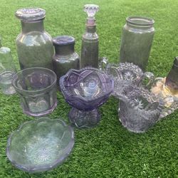 Colored Crystal Ware 