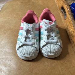 Adidas Superstar Shelltoes Toddler 4 Girls 