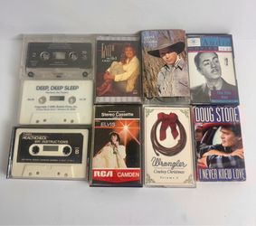 Vintage Country Music Cassette Tape Lot Garth Brooks Elvis Faith Hill More