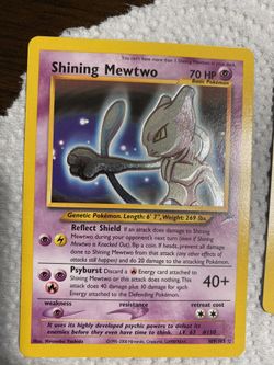 Pokemon Shining Mewtwo 109/105 Triple Star Mint Condition