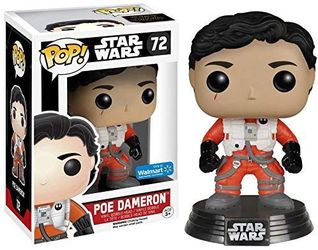 New! Funko Pop Star Wars #72 No Helmet Poe Dameron (Exclusive