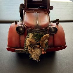 Farmhouse Rustic Red Truck Decor 