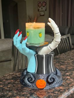 Jack and Sally or Oogie Boogie candle holders