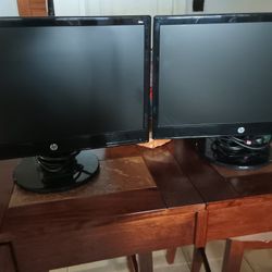 2 Hp Computer Screens $100