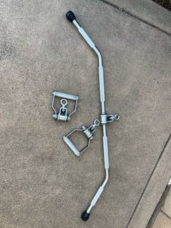 New never used REP Pro Series Cable Attachments Lat Bar and 2 D Handles