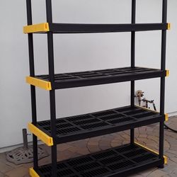 Heavy duty Plastic Shelves 48 W X 20 D X 71 H Inches 