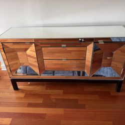 Mirrored Tv Stand/Credenza