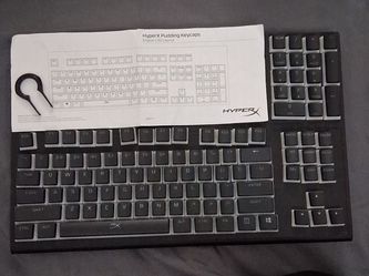 HyperX Black Pudding Keycaps (Full Set / Double-Shot PBT / Complete with Tool)
