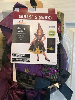 Girls witch costume size 6/6x