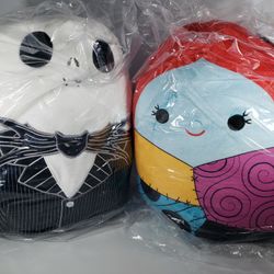 Jack & Sally 12 Inch Squishmallow New