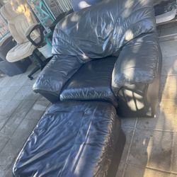 Leather Sofa Chair Gray