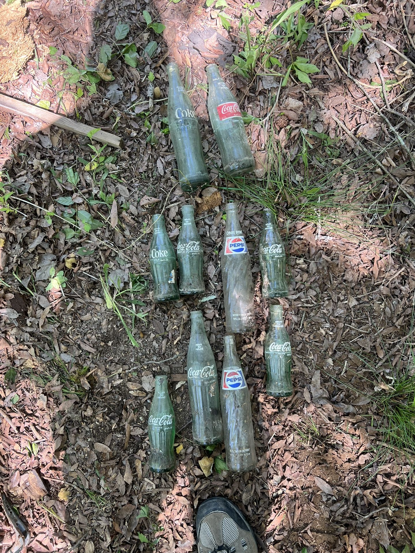 Vintage Coke & Pepsi Bottles