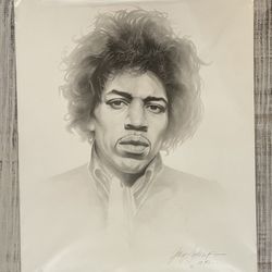 Jimmy Hendrix Picture 1992 Gary Saderup Jimmy Hendrix 20x24