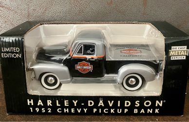 Harley Davidson 1952 Die Cast Chevy Pickup Bank