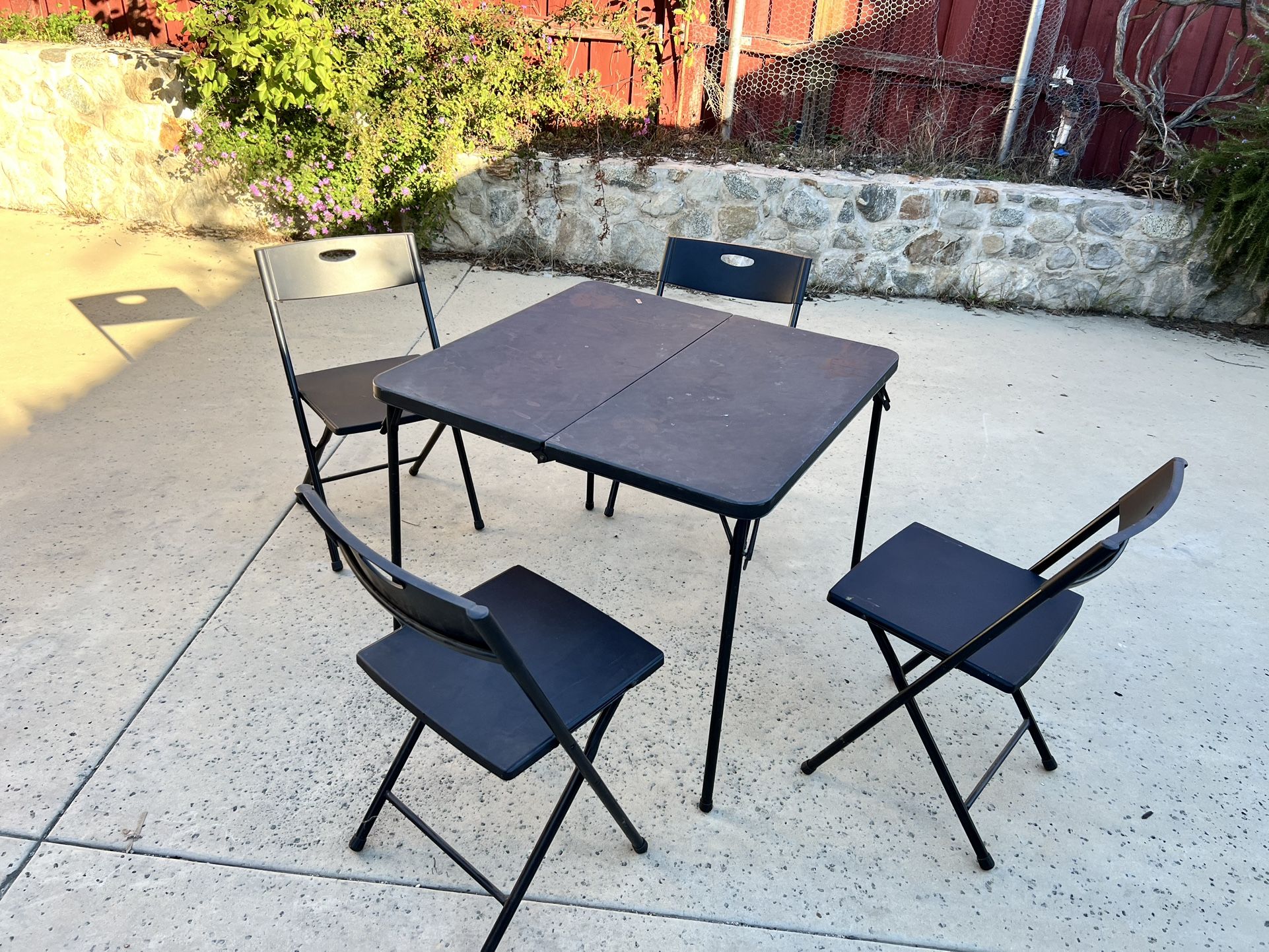 Foldable Table And Chairs