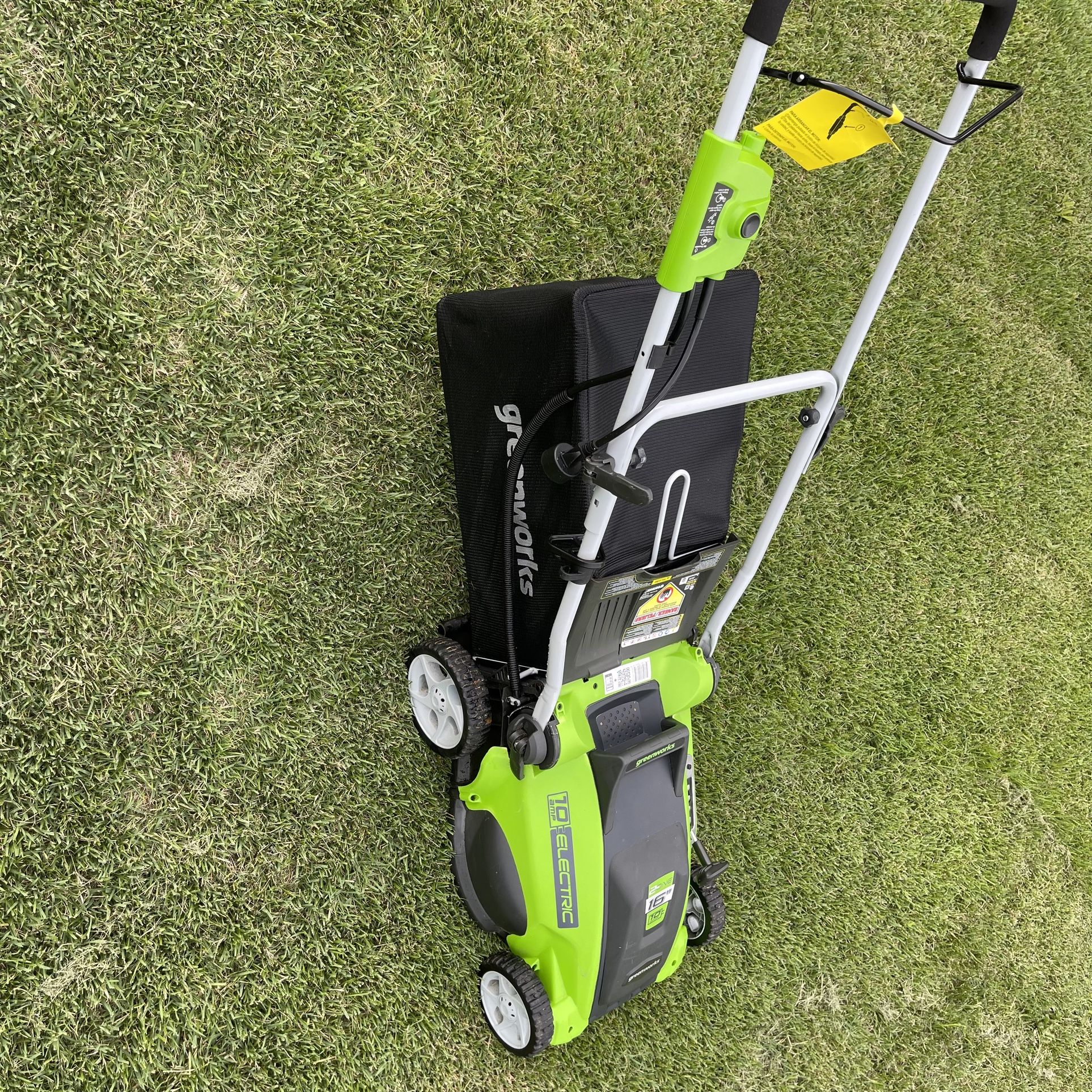Greenworks 10 Amp 16-inch Corded Electric Walk-Behind Push Lawn Mower,