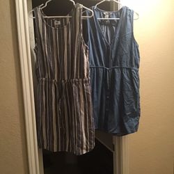 2 Womens Size Large Jumpers (skirt Bottom)