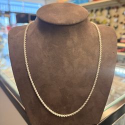 14KT White Gold Rope Chain 40365-2