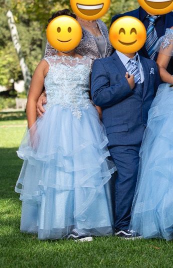 Blue Quinceanerita Dress