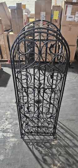 45 Wine Bottle Iron Floor Rack