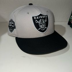 Raiders Fitted Cream Colorway Size 7