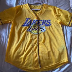 NBA Lakers Baseball Jersey size M