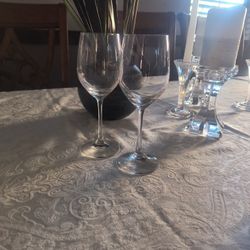 Pair Of Spiegelau German Crystal Signed Wine Glasses