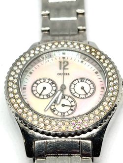 Guess Women's Crystal Bezel Watch