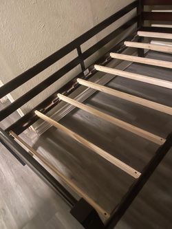 Twin wooden bed frame