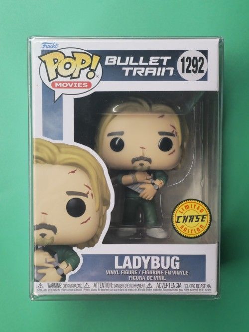 Funko POP #1292 Bullet Train Ladybug CHASE Limited Edition No Hat or Glasses