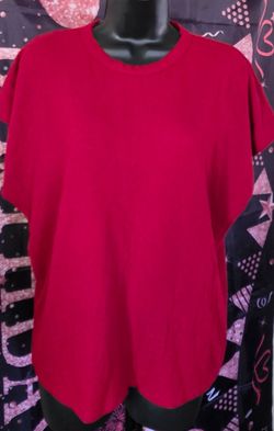 Red Crew Neck Short Sleeve T-Shirt