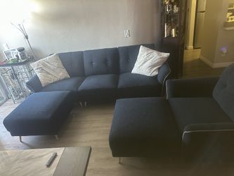 Sectional Sofa With Side Chair