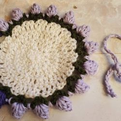 Purple Flower Coaster 