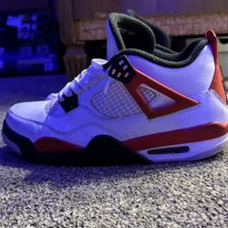 Jordan 4s Red and white