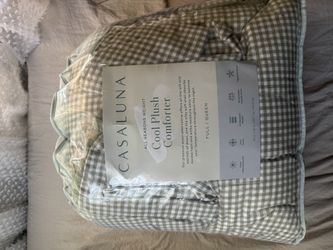 Gingham Full/Queen Duvet With Comforter Insert