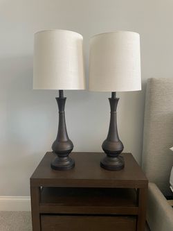 Brown Lamps - sold as set