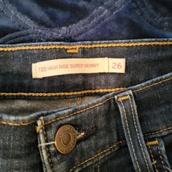 Levi's Jeans, Size 26 Waist, 30 Length,  720 Super High Rise Skinny