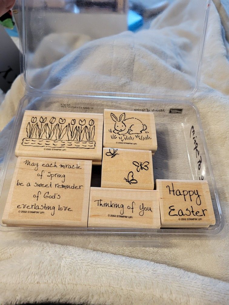 Rubber Stamps Miracle Of Spring Stamping Up Set