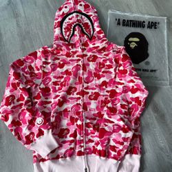 Pink Bape Zip Up