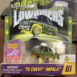 Car tuned lowriders 75 Chevy impala diecast