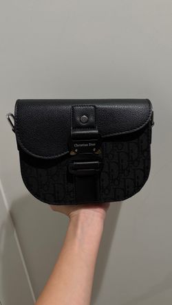 Christian Dior Black Oblique Crossbody Bag
