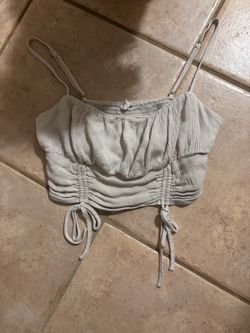 Cream Crop Top