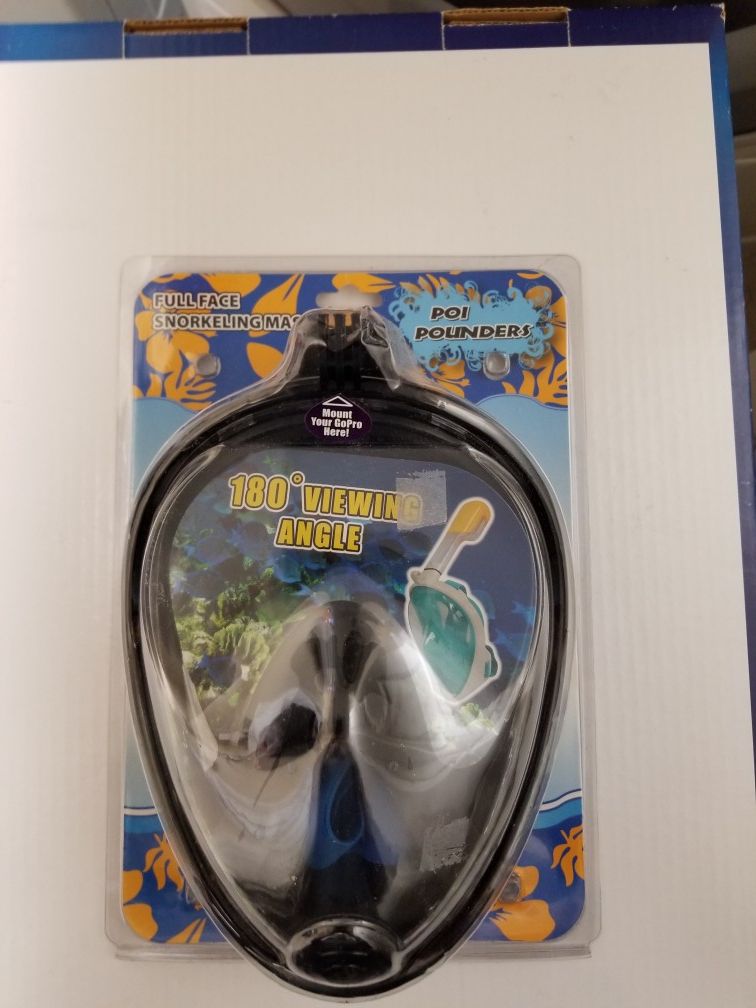 Poi Pounders Full Face Snorkeling Mask 180° Viewing Angle