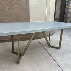 WEST ELM TOWER DINING TABLE