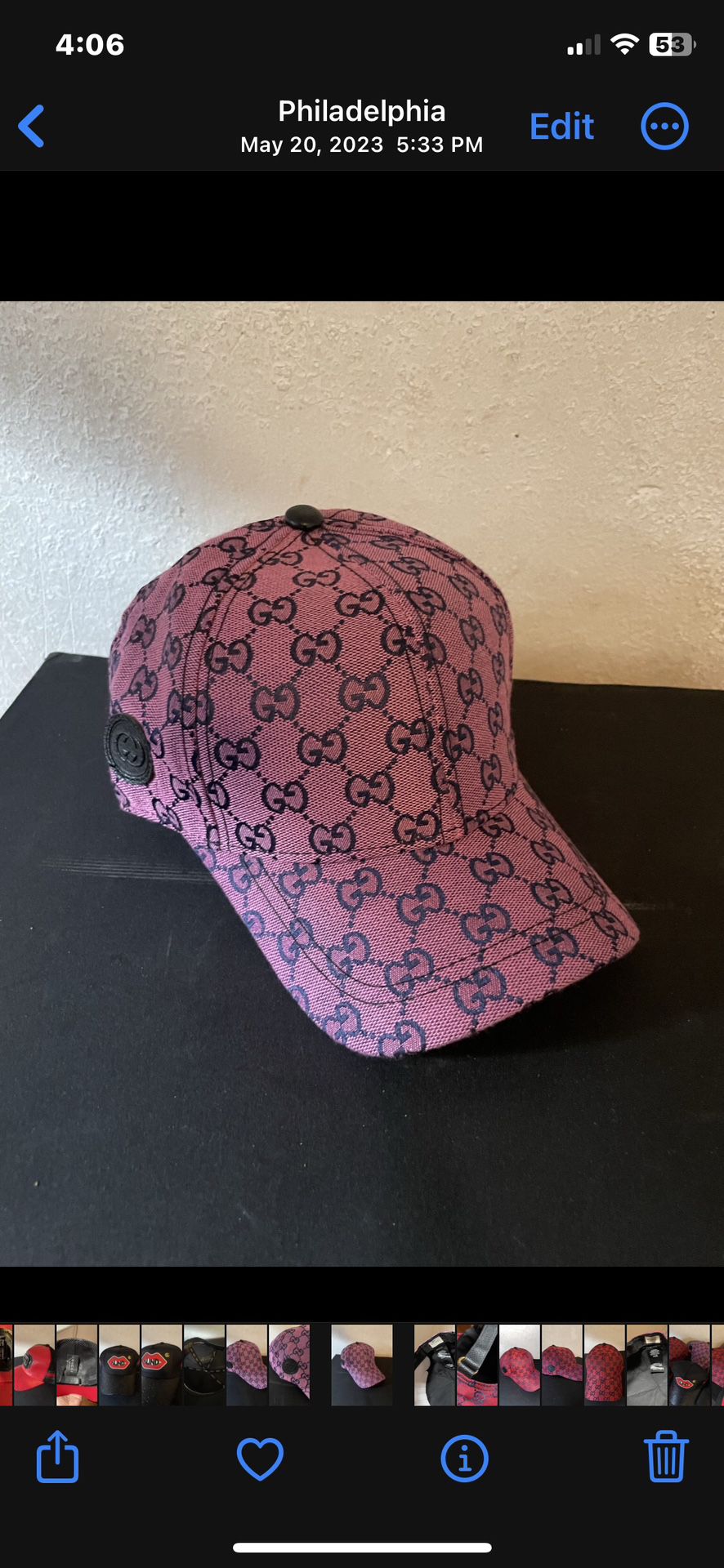 Pink Gucci Dad Hat